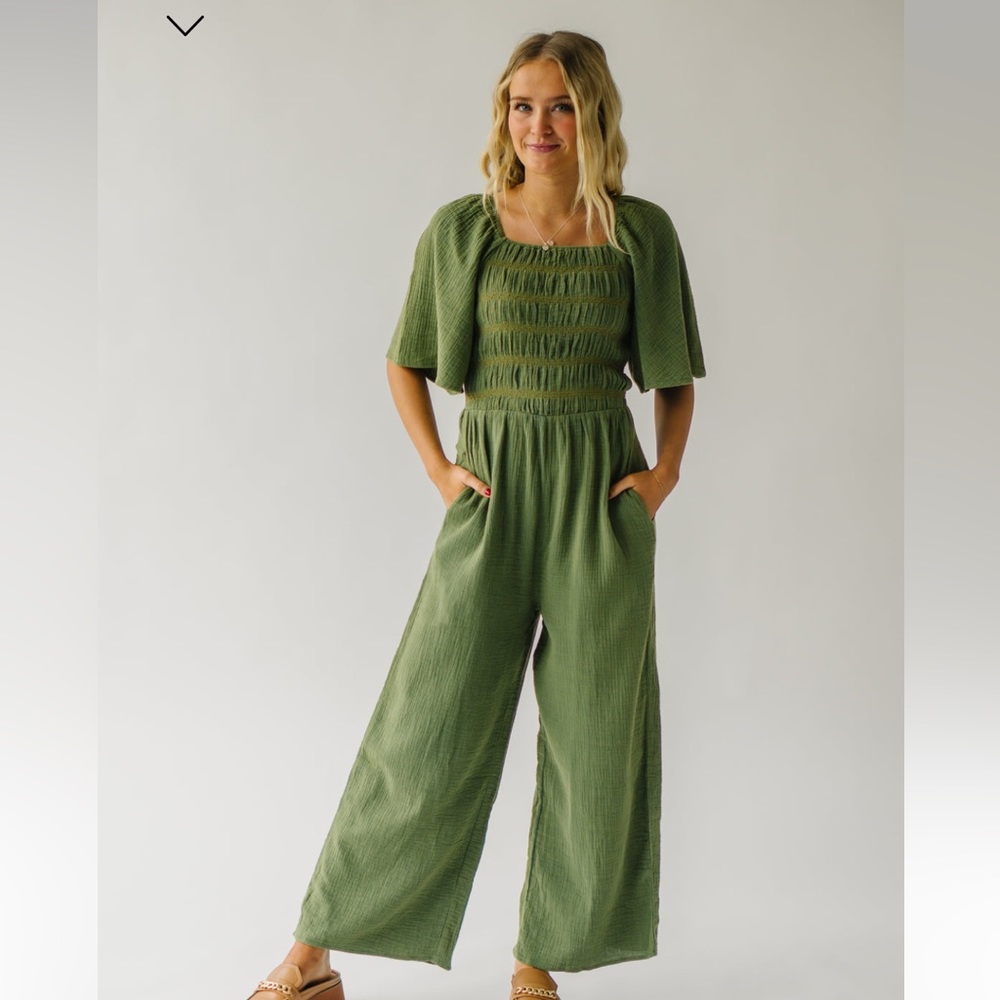 Smocked Jumpsuit XL